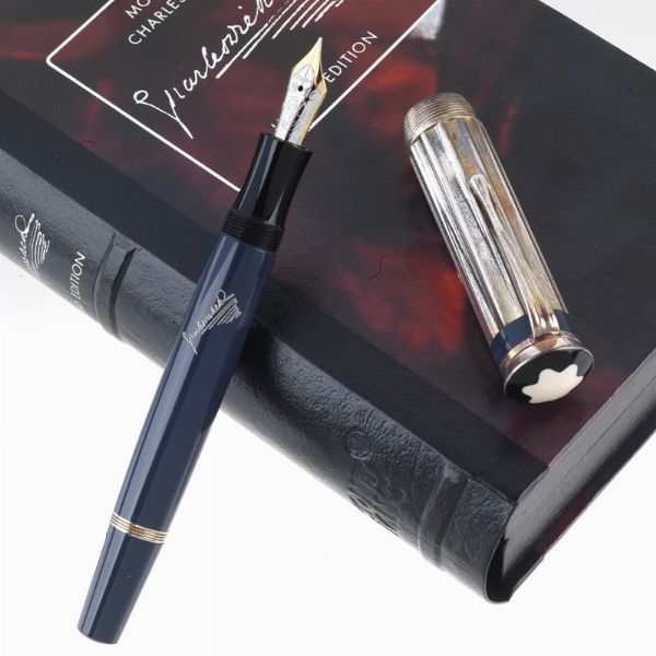MONTBLANC : MONTBLANC "CHARLES DICKENS" PENNA STILOGRAFICA SERIE SCRITTORI EDIZIONE LIMITATA N. 14517/18000, ANNO 2001  - Asta Orologi e penne - Associazione Nazionale - Case d'Asta italiane
