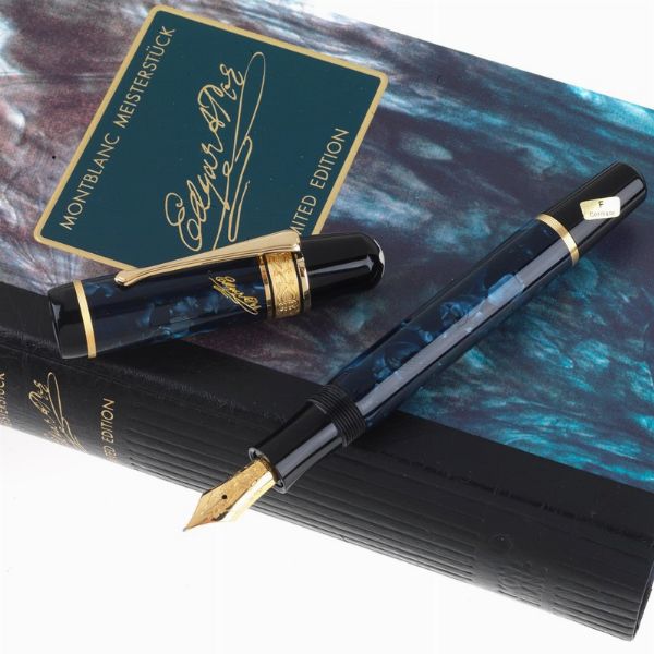 MONTBLANC : MONTBLANC "EDGAR ALLAN POE" SERIE SCRITTORI PENNA STILOGRAFICA EDIZIONE LIMITATA N. 12187/17000 ANNO 1998  - Asta Orologi e penne - Associazione Nazionale - Case d'Asta italiane