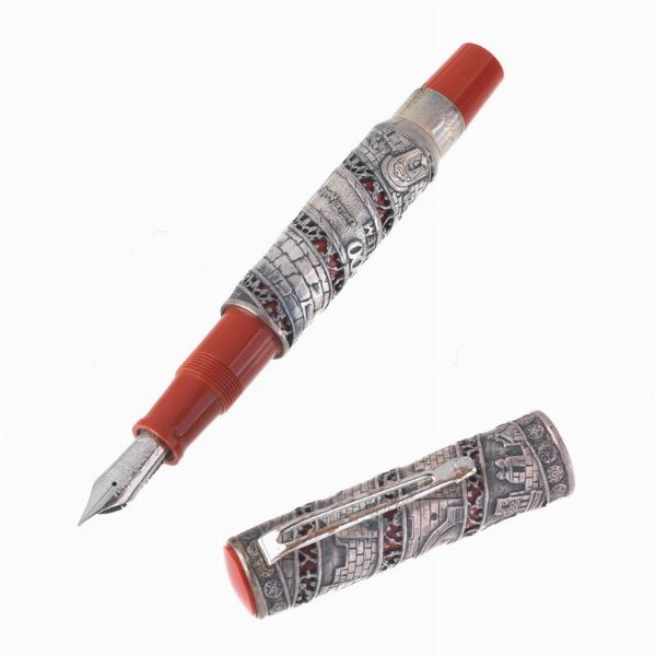 OMAS JERUSALEM 3000 EDIZIONE LIMITATA PENNA STILOGRAFICA N. 0135/3000 ANNO 1996  - Asta Orologi e penne - Associazione Nazionale - Case d'Asta italiane
