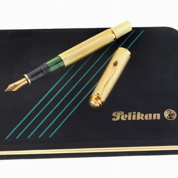 PELIKAN M 760 JUBILEE GOLD 150° ANNIVERSARIO (1838/1988) PENNA STILOGRAFICA  - Asta Orologi e penne - Associazione Nazionale - Case d'Asta italiane