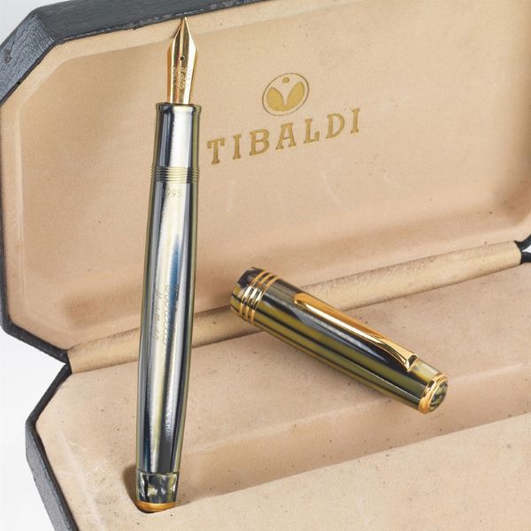 TIBALDI MODELLO 60 PENNA STILOGRAFICA ANNO 1995  - Asta Orologi e penne - Associazione Nazionale - Case d'Asta italiane