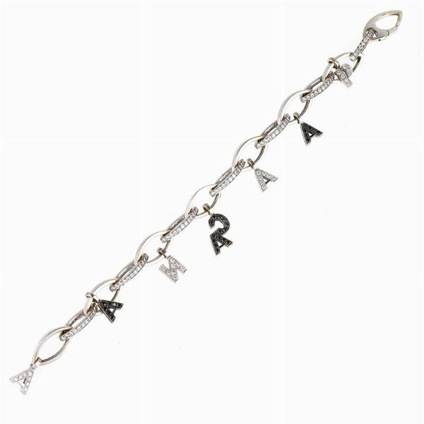 BRACCIALE A CATENA CON INIZIALI  - Asta Gioielli  - Associazione Nazionale - Case d'Asta italiane