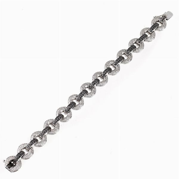 BRACCIALE A CATENA CON DIAMANTI  - Asta Gioielli  - Associazione Nazionale - Case d'Asta italiane