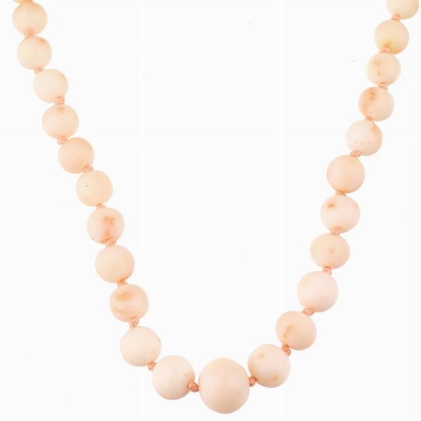 COLLANA IN CORALLO ROSA  - Asta Gioielli  - Associazione Nazionale - Case d'Asta italiane