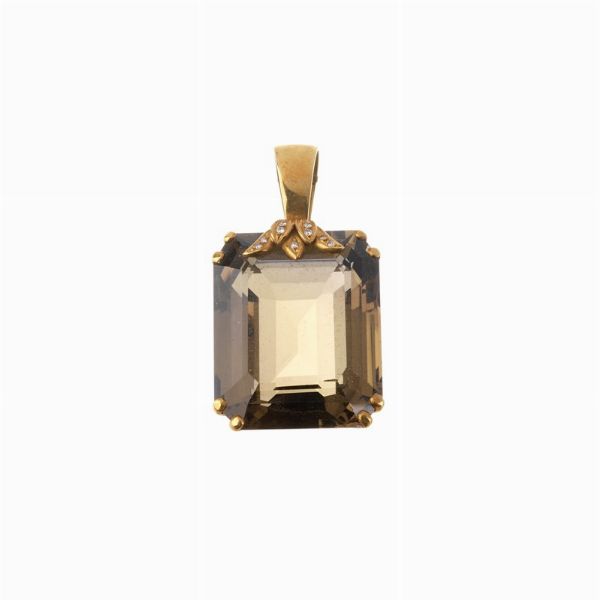 DEMI PARURE CON QUARZI AMETISTE E DIAMANTI  - Asta Gioielli  - Associazione Nazionale - Case d'Asta italiane