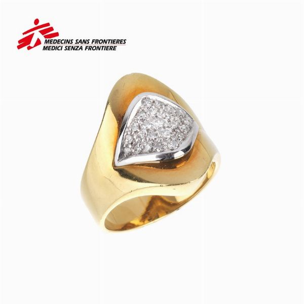 ANELLO CON DIAMANTI  - Asta Gioielli  - Associazione Nazionale - Case d'Asta italiane