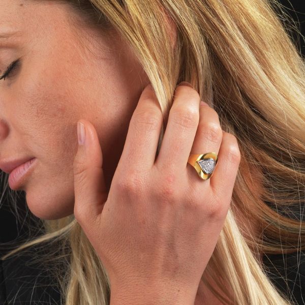ANELLO CON DIAMANTI  - Asta Gioielli  - Associazione Nazionale - Case d'Asta italiane