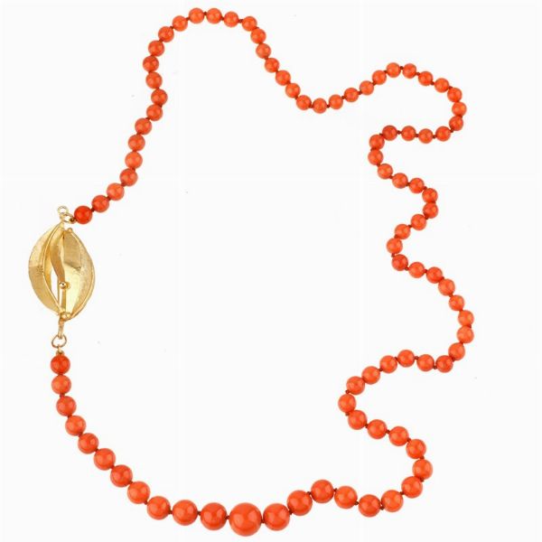 COLLANA IN CORALLO  - Asta Gioielli  - Associazione Nazionale - Case d'Asta italiane