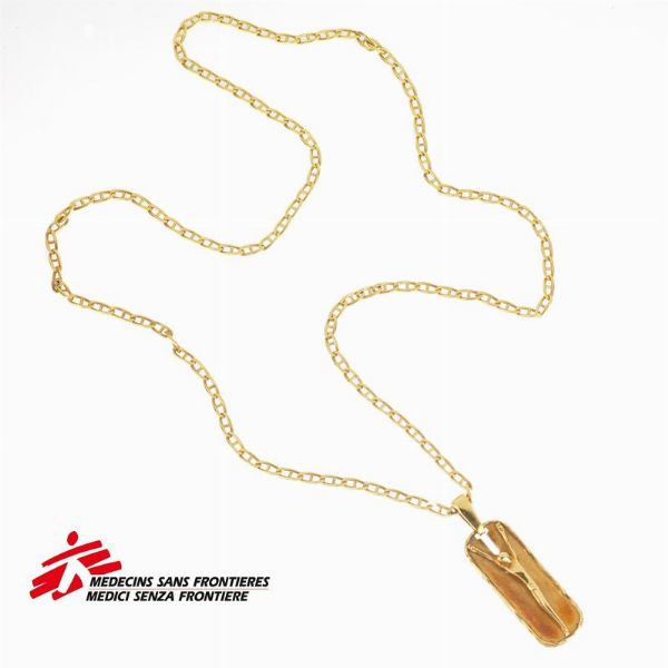 LUNGA COLLANA CON CROCIFISSO  - Asta Gioielli  - Associazione Nazionale - Case d'Asta italiane