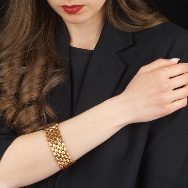 BRACCIALE A MAGLIA MORBIDA  - Asta Gioielli  - Associazione Nazionale - Case d'Asta italiane