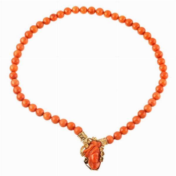 COLLANA IN CORALLO  - Asta Gioielli  - Associazione Nazionale - Case d'Asta italiane