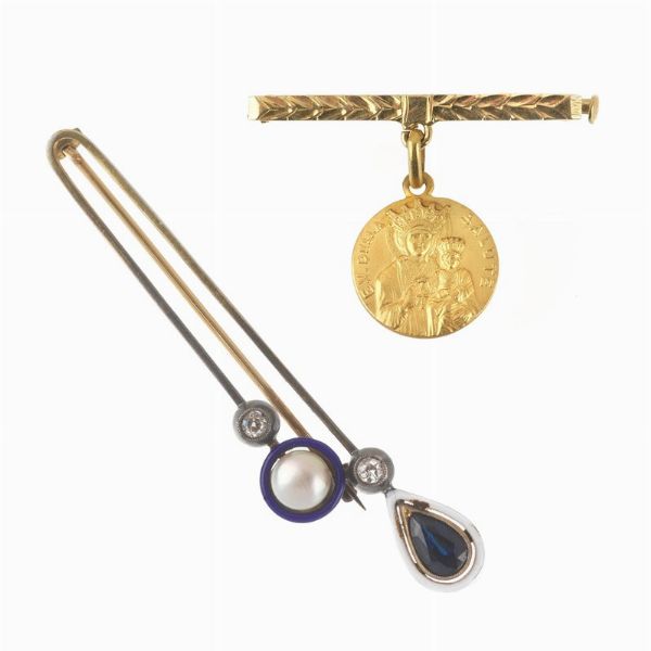 DUE SPILLE  - Asta Gioielli  - Associazione Nazionale - Case d'Asta italiane