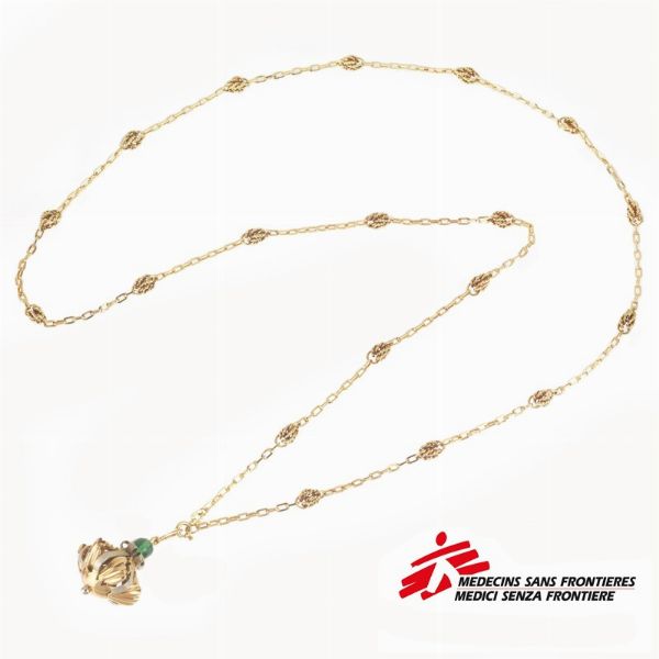 LUNGA COLLANA CON PENDENTE  - Asta Gioielli  - Associazione Nazionale - Case d'Asta italiane