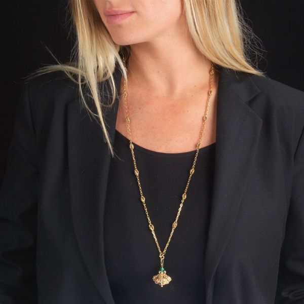 LUNGA COLLANA CON PENDENTE  - Asta Gioielli  - Associazione Nazionale - Case d'Asta italiane