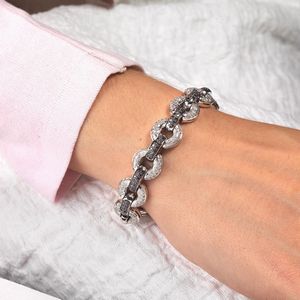 BRACCIALE A CATENA CON DIAMANTI  - Asta Gioielli  - Associazione Nazionale - Case d'Asta italiane