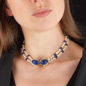 LOTTO COMPOSTO DA COLLANA E PAIO DI ORECCHINI  - Asta Gioielli  - Associazione Nazionale - Case d'Asta italiane