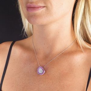 PASQUALE BRUNI COLLANA CON ZAFFIRI ROSA E DIAMANTI  - Asta Gioielli  - Associazione Nazionale - Case d'Asta italiane