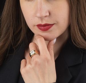 ANELLO CON PIETRA INCOLORE  - Asta Gioielli  - Associazione Nazionale - Case d'Asta italiane