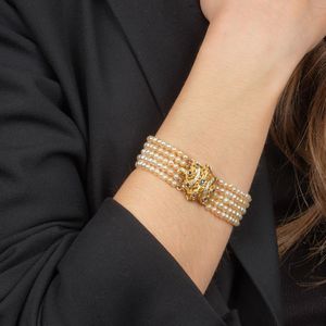 BRACCIALE DI PERLE  - Asta Gioielli  - Associazione Nazionale - Case d'Asta italiane