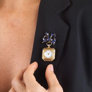 SPILLA CON OROLOGIO  - Asta Gioielli  - Associazione Nazionale - Case d'Asta italiane