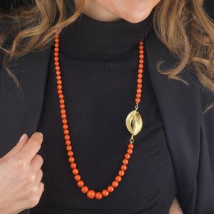 COLLANA IN CORALLO  - Asta Gioielli  - Associazione Nazionale - Case d'Asta italiane