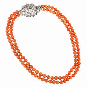 COLLANA IN CORALLO  - Asta Gioielli  - Associazione Nazionale - Case d'Asta italiane