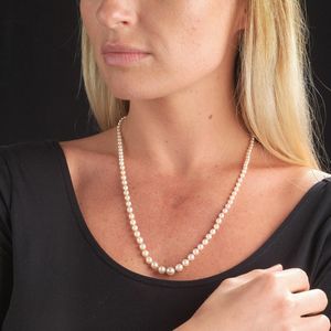 COLLANA DI PERLE CON SPILLA E PENDENTE  - Asta Gioielli  - Associazione Nazionale - Case d'Asta italiane