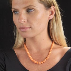 COLLANA IN CORALLO E CRISTALLO DI ROCCA  - Asta Gioielli  - Associazione Nazionale - Case d'Asta italiane