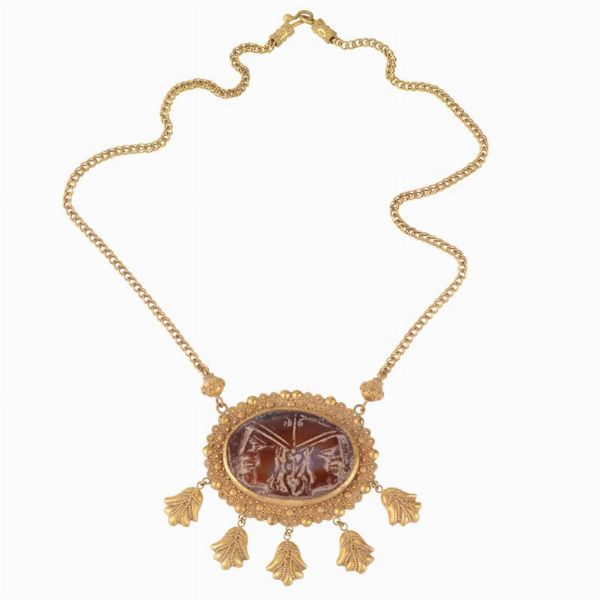 COLLANA STILE ARCHEOLOGICO  - Asta Gioielli in stile archeologico  - Associazione Nazionale - Case d'Asta italiane