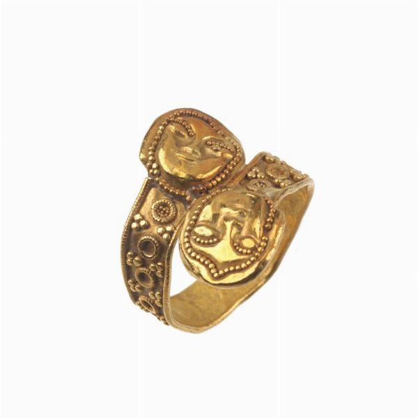 ANELLO CONTRARIE STILE ARCHEOLOGICO  - Asta Importanti maioliche rinascimentali  - Associazione Nazionale - Case d'Asta italiane