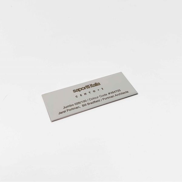 Jarel Portman, Bill Bradfield / Portman Architects : 026/100 Poltrona mod. Jumbo  - Asta 100+1. Alberto Rosselli per Saporiti Italia - Associazione Nazionale - Case d'Asta italiane