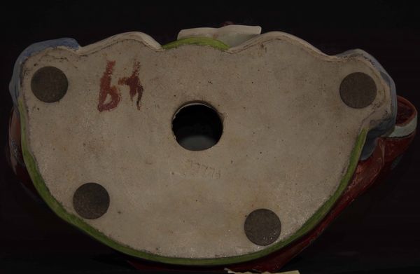 Grande figura di saggio in porcellana a smalti policromi, Cina, Repubblica, XX secolo  - Asta Fine chinese works of art - Associazione Nazionale - Case d'Asta italiane