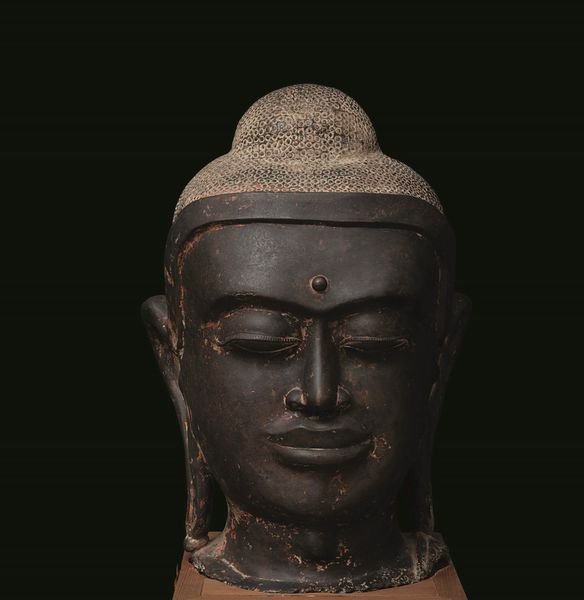 Grande e magnifica testa di Buddha in bronzo, Cambogia/Laos, XV secolo  - Asta Fine chinese works of art - Associazione Nazionale - Case d'Asta italiane