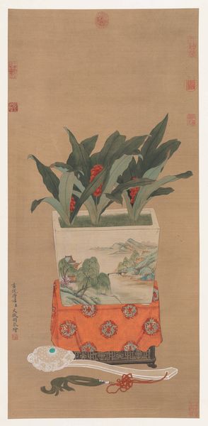 Quattro dipinti su seta raffiguranti soggetti naturalistici e iscrizioni, Cina, Dinastia Qing, XIX secolo  - Asta Fine chinese works of art - Associazione Nazionale - Case d'Asta italiane