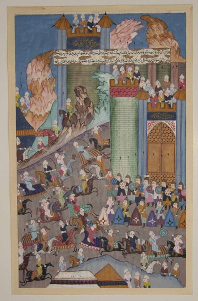 Lotto composto da tre pagine miniate con personaggi e iscrizioni, India, XIX secolo  - Asta Fine chinese works of art - Associazione Nazionale - Case d'Asta italiane