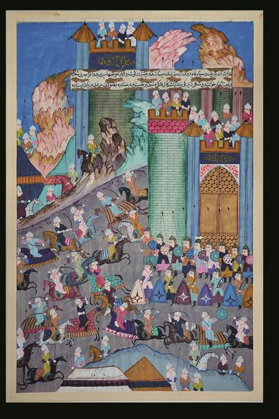 Lotto composto da tre pagine miniate con personaggi e iscrizioni, India, XIX secolo  - Asta Fine chinese works of art - Associazione Nazionale - Case d'Asta italiane