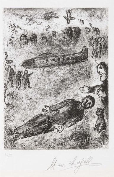 Marc Chagall : Et sur la Terre  - Asta ARTE MODERNA E CONTEMPORANEA - Associazione Nazionale - Case d'Asta italiane