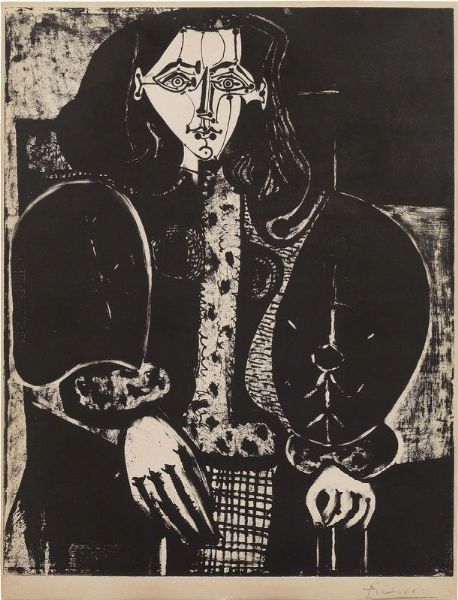 Pablo Picasso : Femme au Fauteuil n. 1 (Le Manteau polonais)  - Asta ARTE MODERNA E CONTEMPORANEA - Associazione Nazionale - Case d'Asta italiane