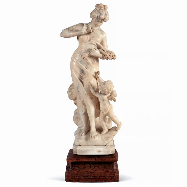 Gruppo in alabastro  - Asta Da Importanti Collezioni Romane - Associazione Nazionale - Case d'Asta italiane