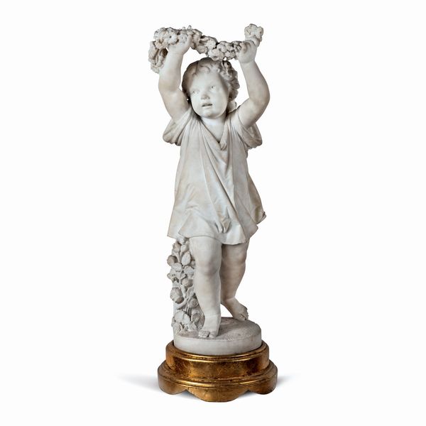 Scultura in marmo bianco  - Asta Da Importanti Collezioni Romane - Associazione Nazionale - Case d'Asta italiane