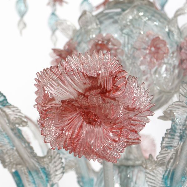 Grande lampadario a dodici luci in vetro di Murano  - Asta Da Importanti Collezioni Romane - Associazione Nazionale - Case d'Asta italiane