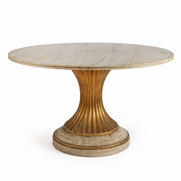 Tavolo da centro in legno laccato e dorato  - Asta Da Importanti Collezioni Romane - Associazione Nazionale - Case d'Asta italiane