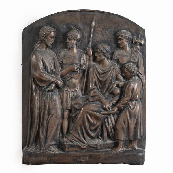 Placca in bronzo brunito  - Asta Da Importanti Collezioni Romane - Associazione Nazionale - Case d'Asta italiane