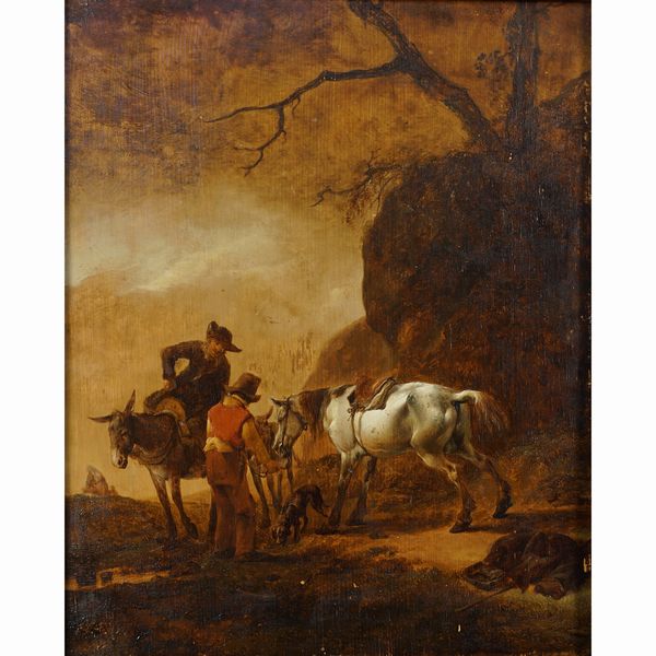 Pieter Van Bloemen detto Lo Stendardo, attribuito a  - Asta Da Importanti Collezioni Romane - Associazione Nazionale - Case d'Asta italiane