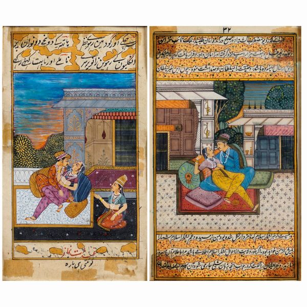 Coppia di disegni su carta  - Asta Da Importanti Collezioni Romane - Associazione Nazionale - Case d'Asta italiane