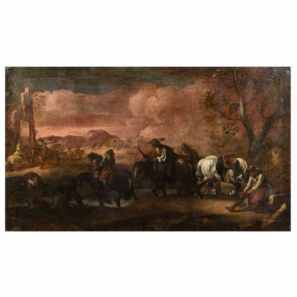 Jacques Courtois, il Borgognone, seguace di  - Asta Da Importanti Collezioni Romane - Associazione Nazionale - Case d'Asta italiane