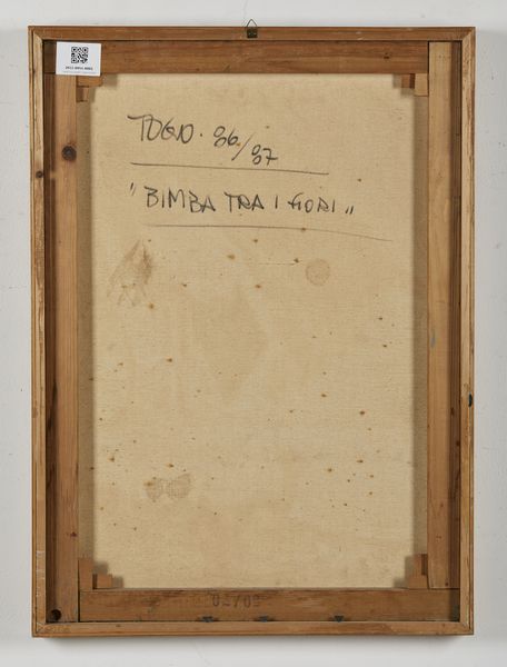 TOGO (n. 1937) : Bimba tra i fiori.  - Asta Asta 380 | ARTE MODERNA E CONTEMPORANEA Virtuale - Associazione Nazionale - Case d'Asta italiane