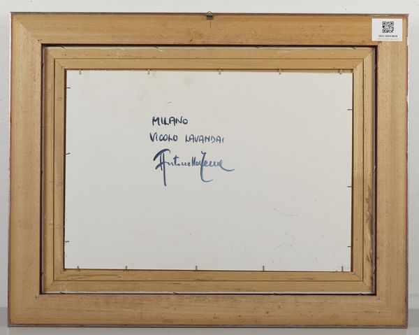 ZECCA ANTONELLO (n. 1944) : Milano, Vicolo Lavandai.  - Asta Asta 380 | ARTE MODERNA E CONTEMPORANEA Virtuale - Associazione Nazionale - Case d'Asta italiane