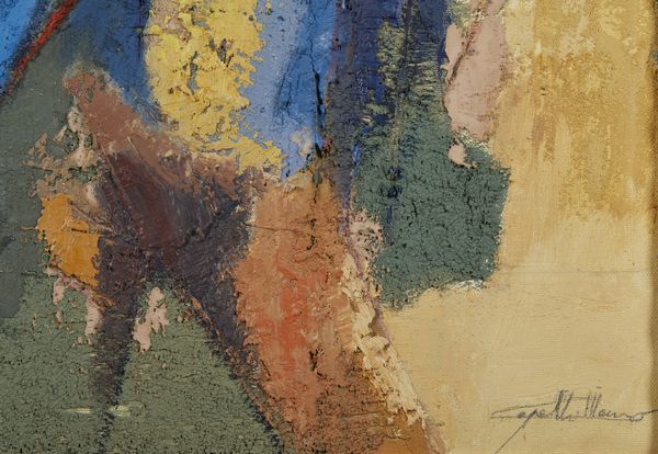 CAPELLI MAURO (n. 1959) : Composizione con figura.  - Asta Asta 380 | ARTE MODERNA E CONTEMPORANEA Virtuale - Associazione Nazionale - Case d'Asta italiane