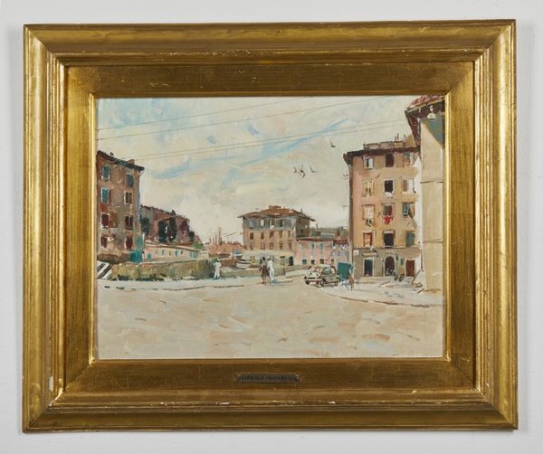 CANGIULLO FRANCESCO (1884 - 1977) : Livorno, i fossi del quartiere Venezia  - Asta Asta 380 | ARTE MODERNA E CONTEMPORANEA Virtuale - Associazione Nazionale - Case d'Asta italiane